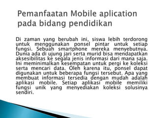 Tugas 1 Pemanfaatan Mobile Aplication.pptx