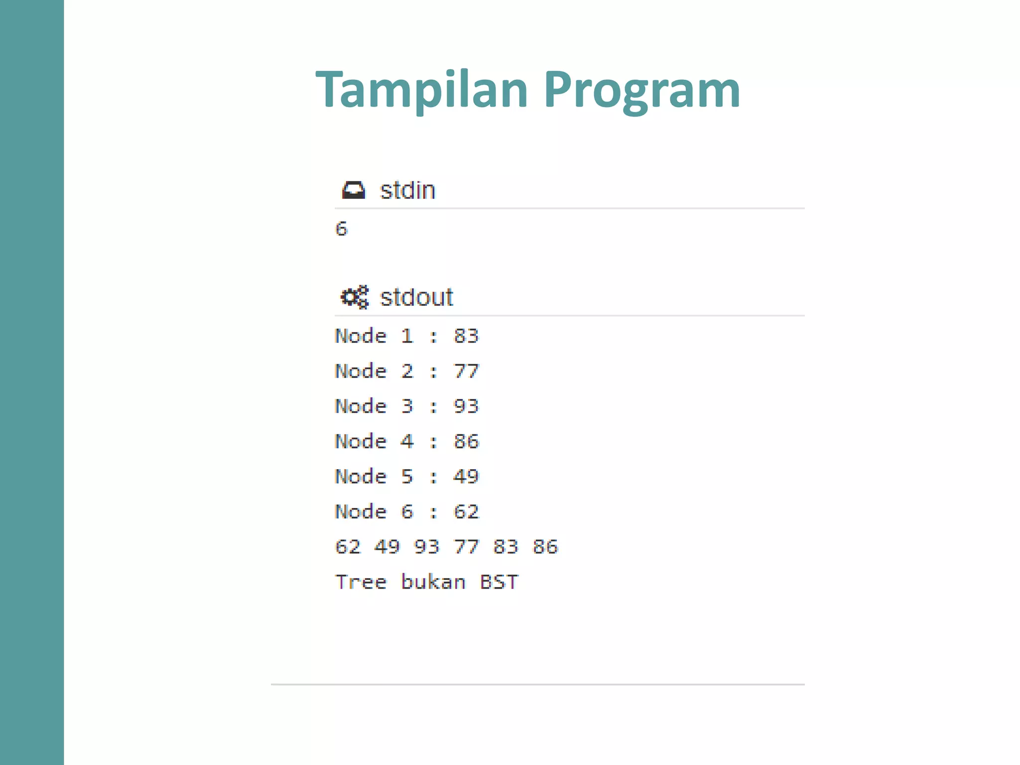 Tampilan Program
 