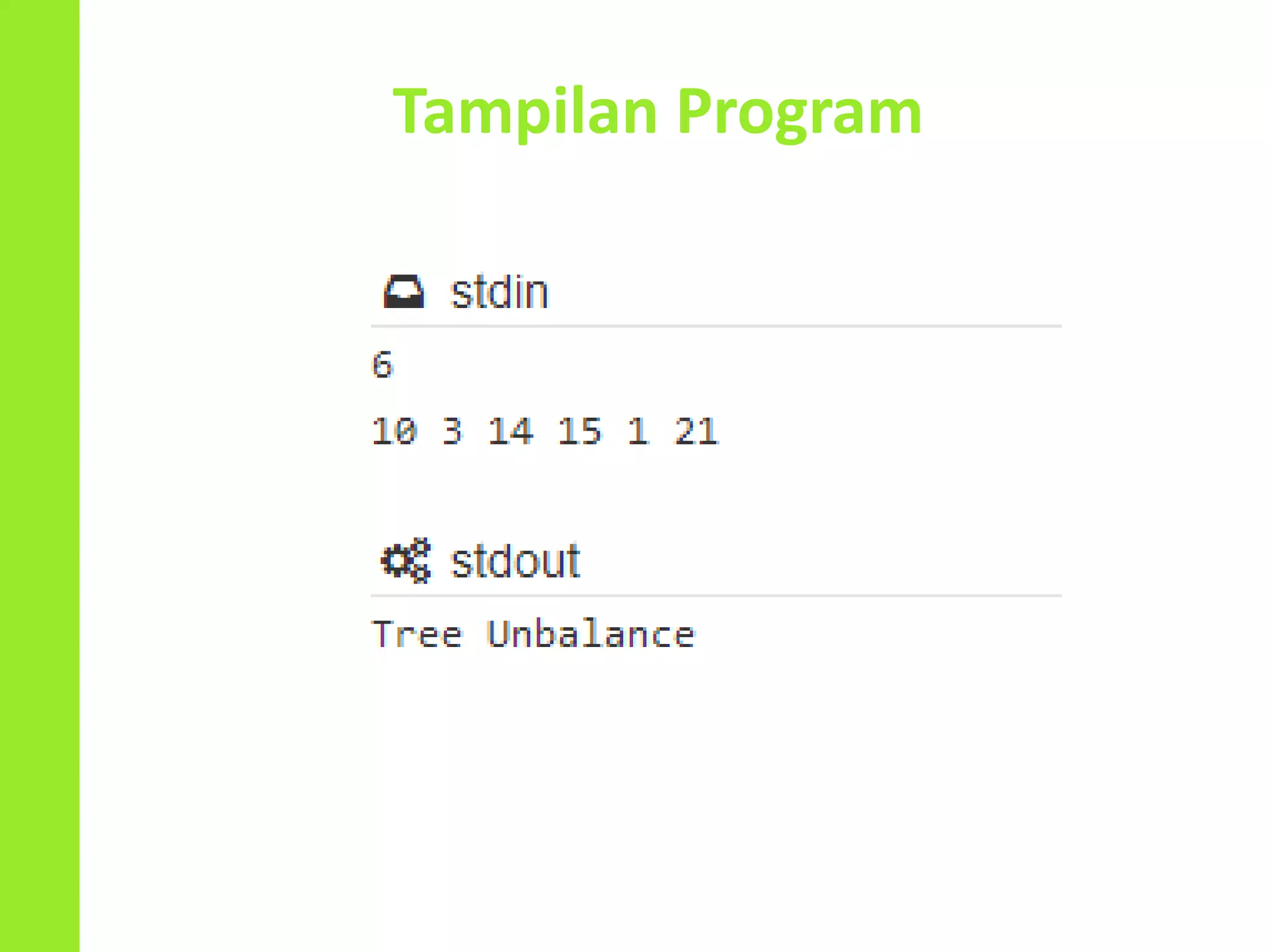 Tampilan Program
 