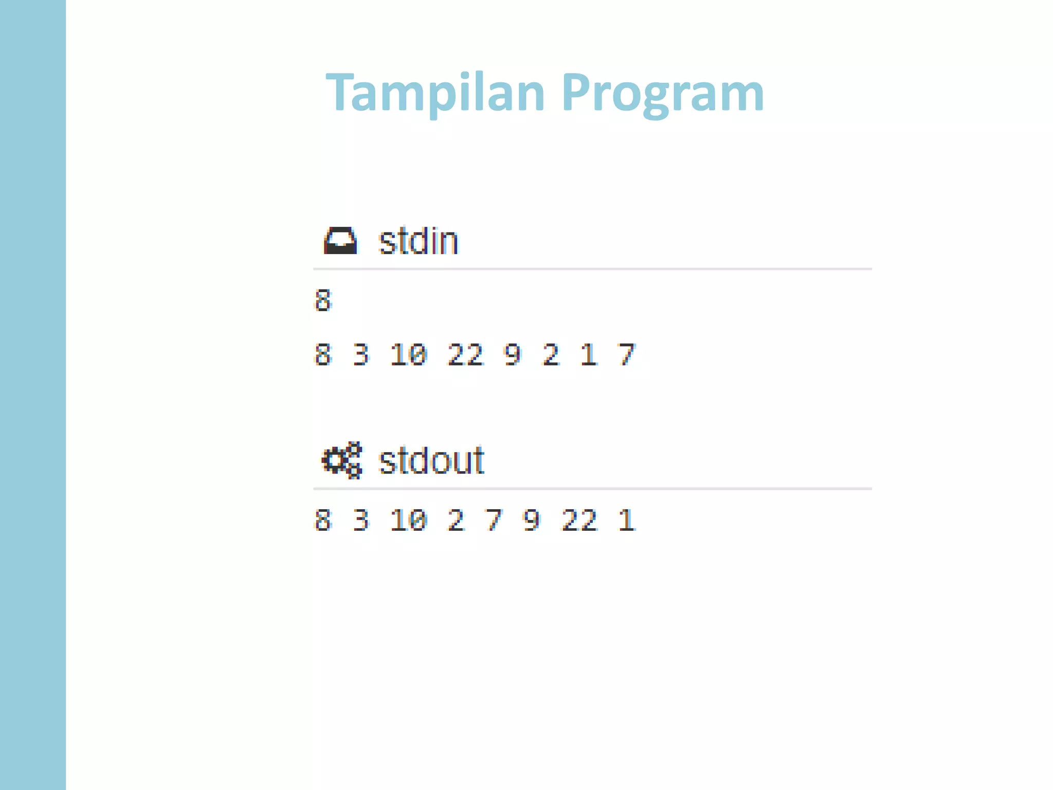 Tampilan Program
 