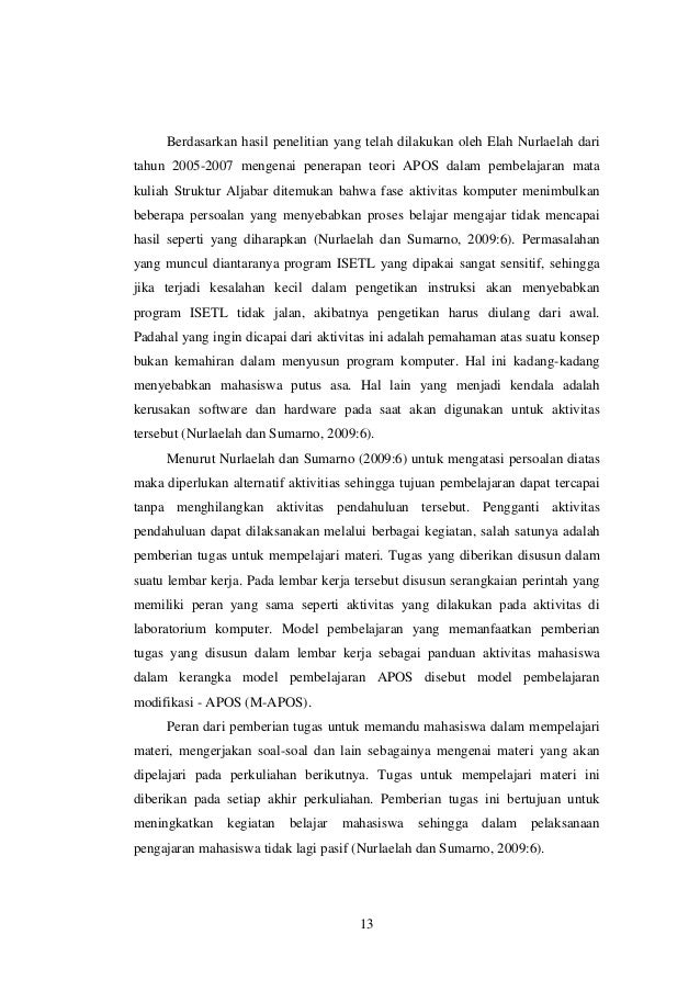 KEMAMPUAN MAHASISWA DALAM MEMVALIDASI BUKTI PADA ALJABAR 