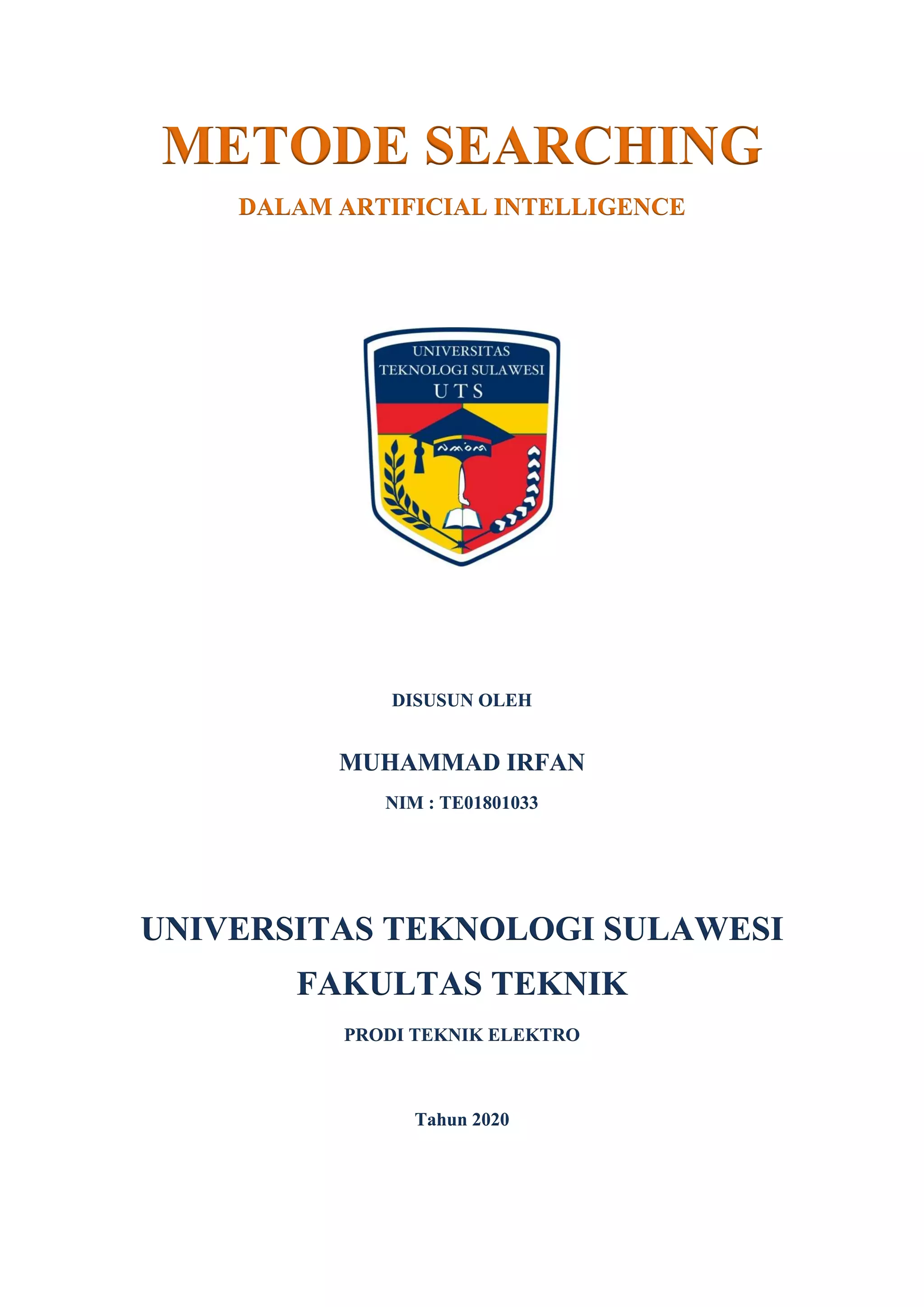 Tugas2 Metode Searching Ai Pdf Tugas2 Metode Searching Ai Pdf