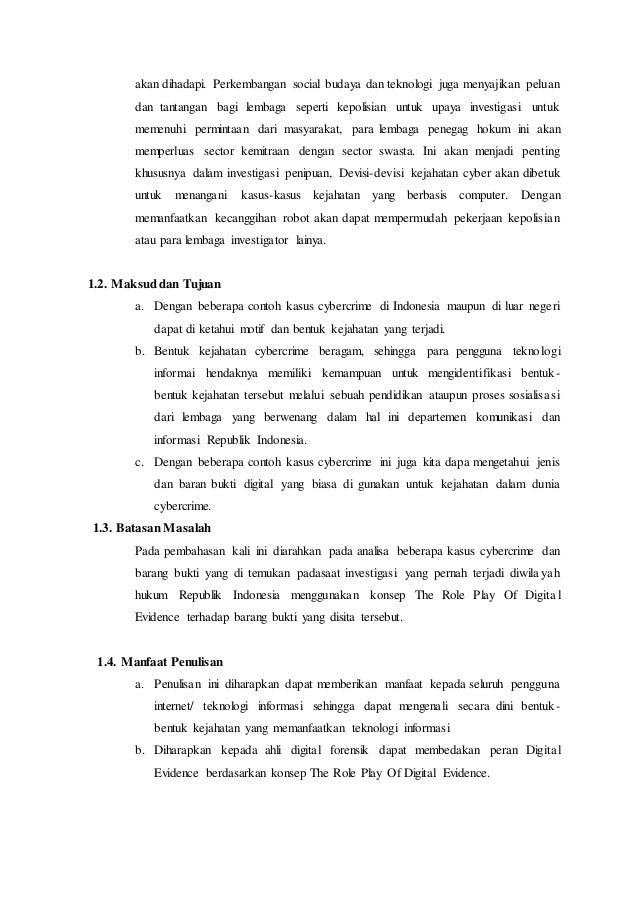Contoh Pengungkapan Kasus Cybercrime Dan Analisa Barang Bukti