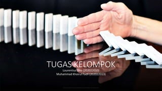 http://www.free-powerpoint-templates-design.com
TUGAS KELOMPOK
Lourentius Dito (202022010)
Muhammad Khoirul Fadli (202022013)
 