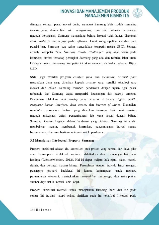 Penerapan inovasi dan manajemen produk samsung