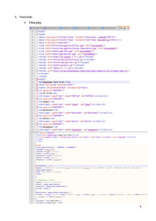4
1. Sourcode
 Film.php
 