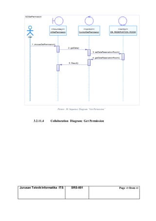 Jurusan Teknik Informatika ITS SRS-001 Page 49 from 60
Picture 30. Sequence Diagram “Get Permission”
3.2.11.4 Collaboration Diagram: Get Permission
 