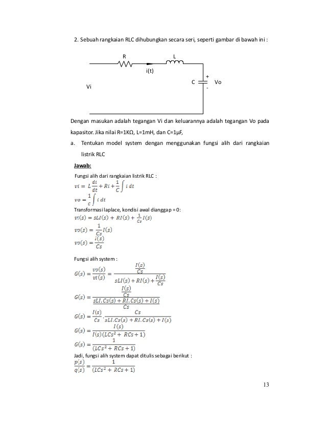 Dasar Sistem Pengaturan Matlab