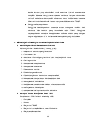 SISTEM MANAJEMEN BASIS DATA | PDF