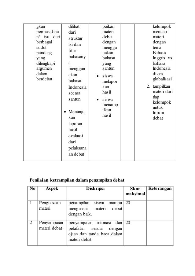 Contoh RPP Bahasa Indonesia K13 - 3