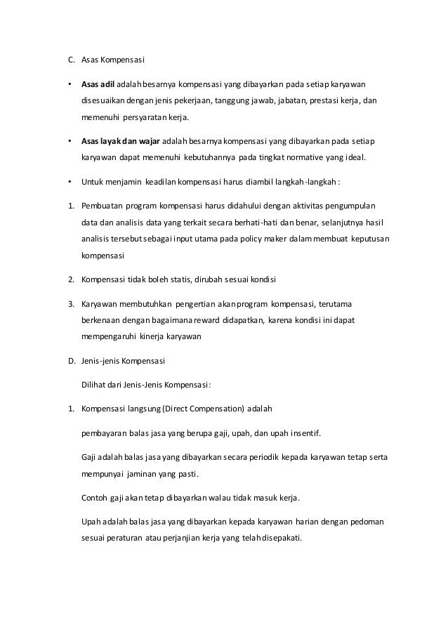 Tugas Makalah Kompensasi