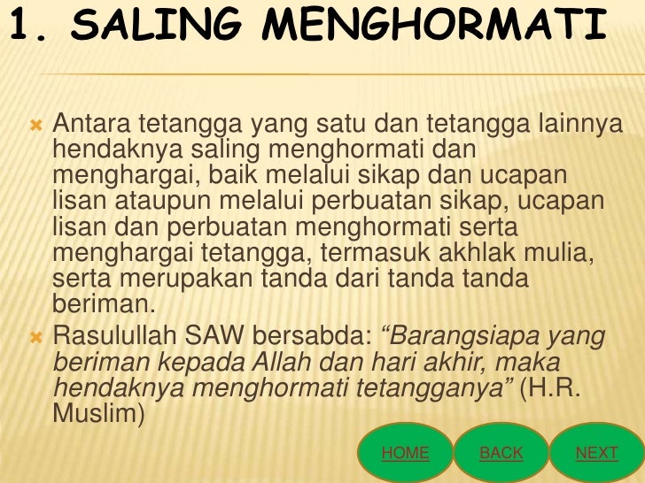 Kata Bijak Bertetangga
