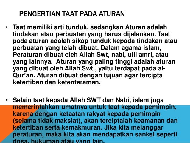 Taat Aturan Etos Kerja Lomba Dalam Kebaikan