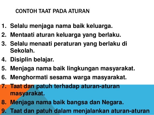 taat aturan etos kerja lomba dalam kebaikan