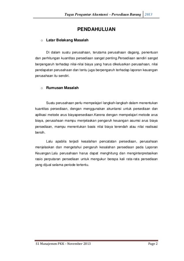 Soal Akuntansi Persediaan Dan Jawaban Bali Teacher