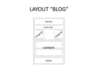LAYOUT “BLOG”
 