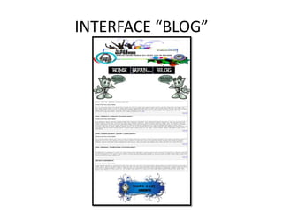 INTERFACE “BLOG”
 