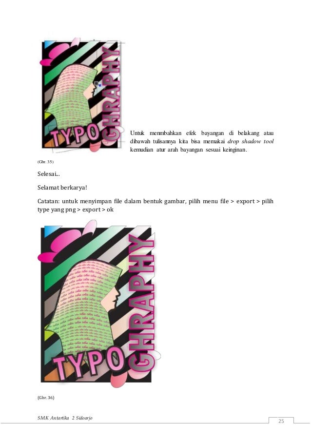 Desain Tipografi Menggunakan Coreldraw