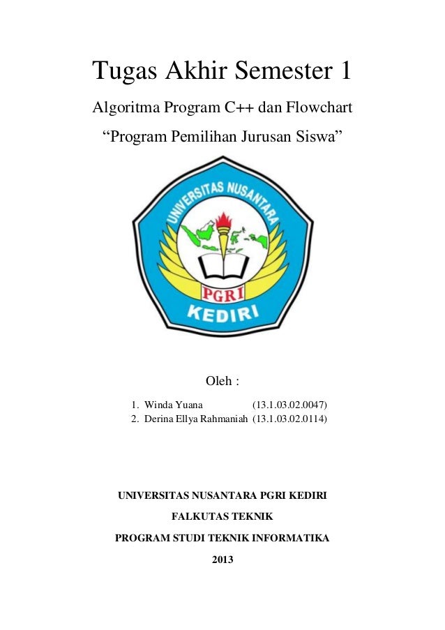 Algoritma Pemrograman - Contoh Program Penjurusan Mhs