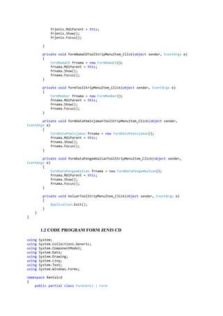 menu strip - visual basic | PDF