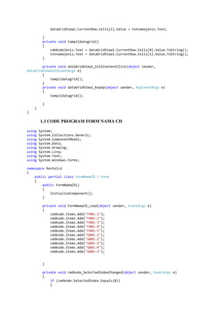 menu strip - visual basic | PDF