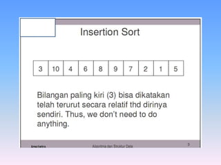 tugas Insertion Sort c++ | PPTX
