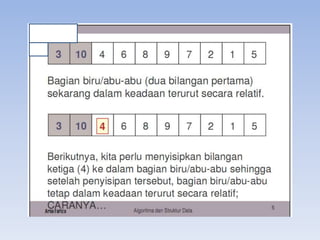 tugas Insertion Sort c++ | PPTX