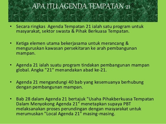 Tugasan 5 Agenda 21