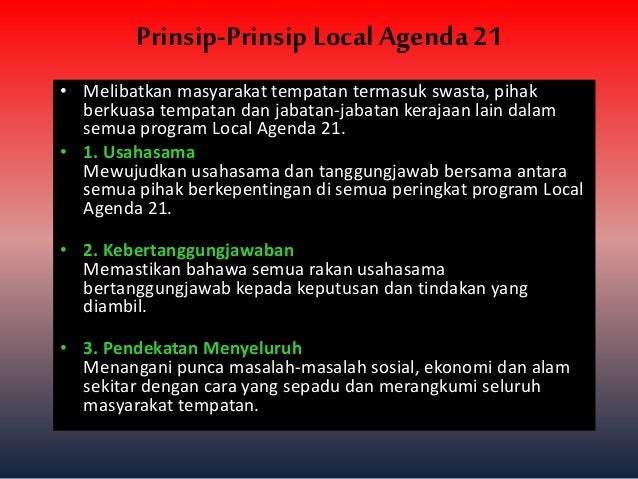 Tugasan 5 Agenda 21