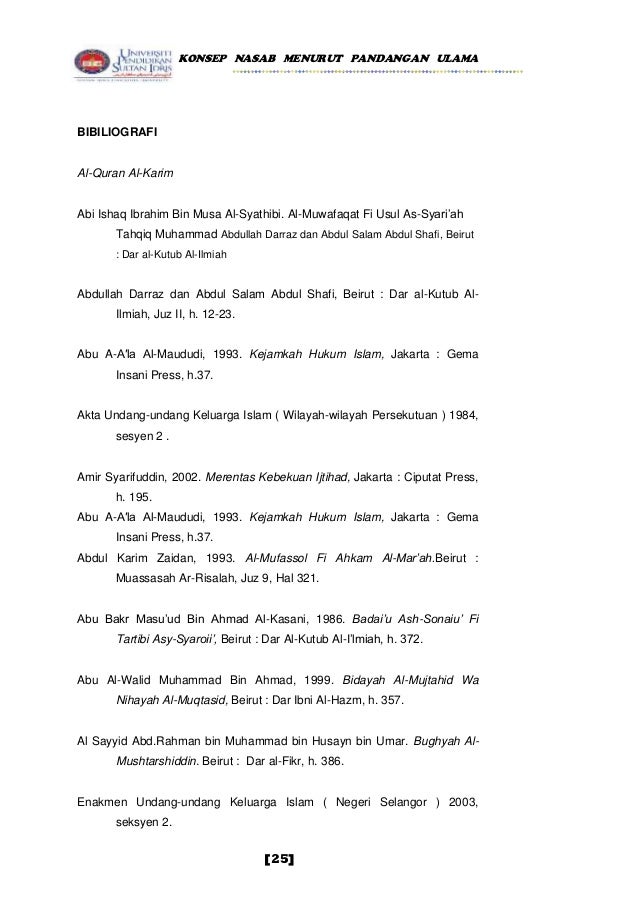 Tugasan al fiqh al islami 1 soalan kedua (konsep nasab 