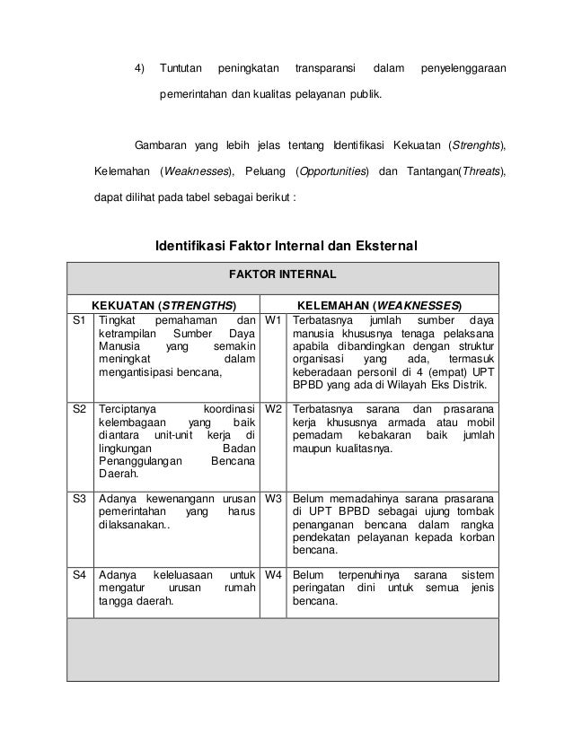 Tugas analisis swot dr h enas kodirin 2015