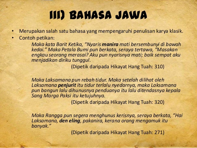 KONSEP KEINDAHAN MELAYU KLASIK, MAKNA DALAMAN & MAKNA LUARAN