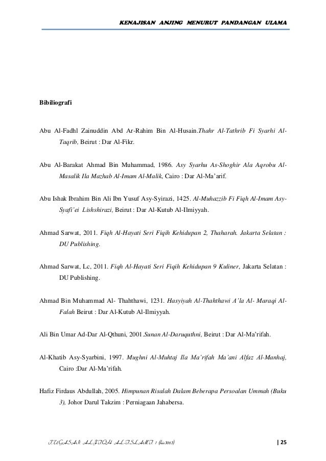 Tugasan fiqh islami (kenajisan anjing mengikut pandangan 