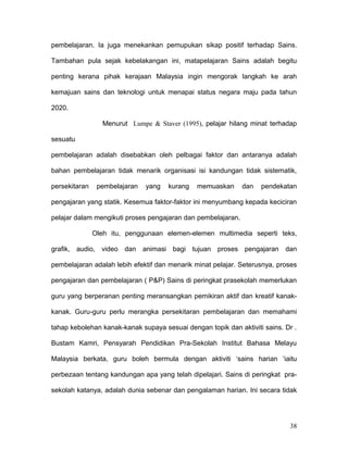 Tugasan kumpulan 4 pendidikan sains awal kanak-kanak | DOC