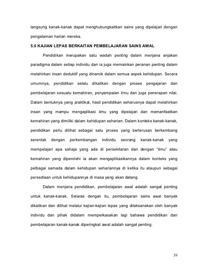 Tugasan Kumpulan 4 Pendidikan Sains Awal Kanak Kanak