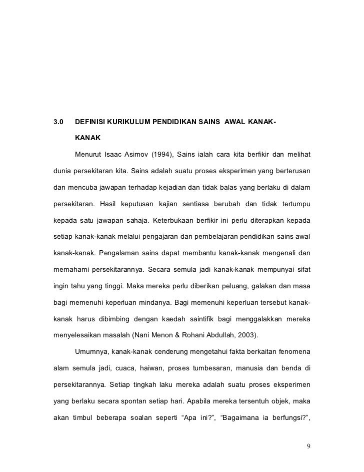 Tugasan Kumpulan 4 Pendidikan Sains Awal Kanak Kanak