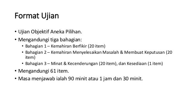 Ujian Aptitud/Bakat
