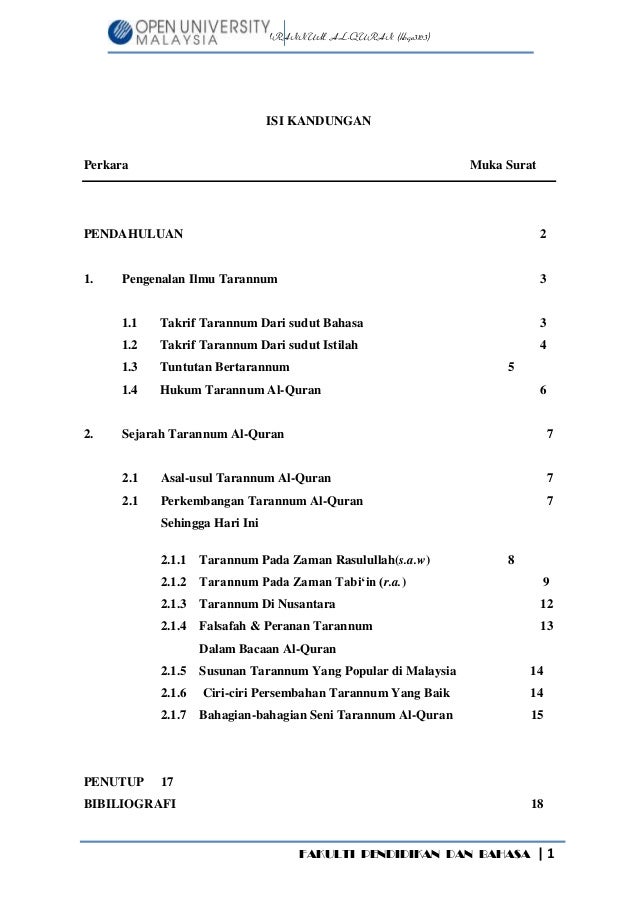 Tugasan Tarannum Al Quran Hbqe3103 Januari 2014 Jinang Binti Setan