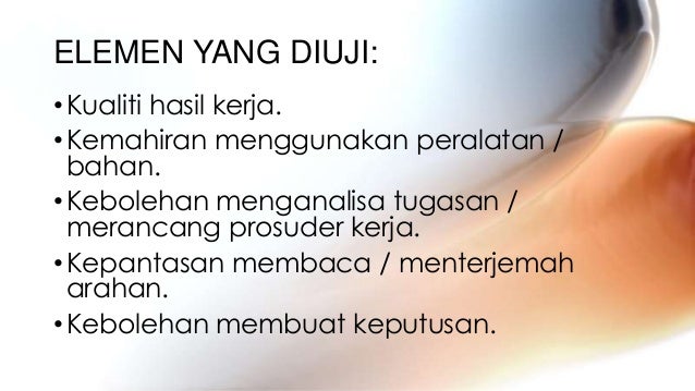 JENIS UJIAN (UJIAN PRESTASI/PERFOMANCE TEST)