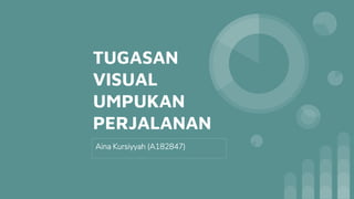 TUGASAN
VISUAL
UMPUKAN
PERJALANAN
Aina Kursiyyah (A182847)
 