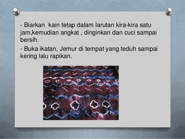 Cara Membuat Batik Jumputan