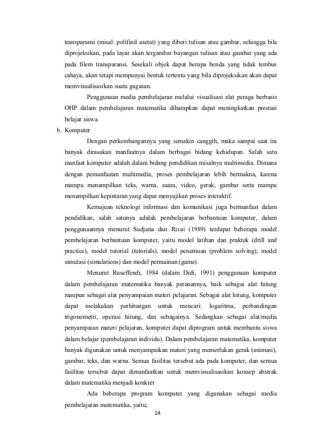 Tugas artikel media pembelajaran matematika