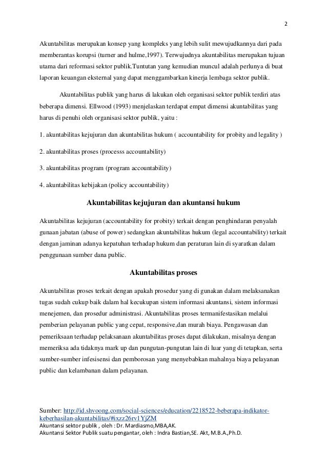 Akuntabilitas Akuntansi Sektor Publik