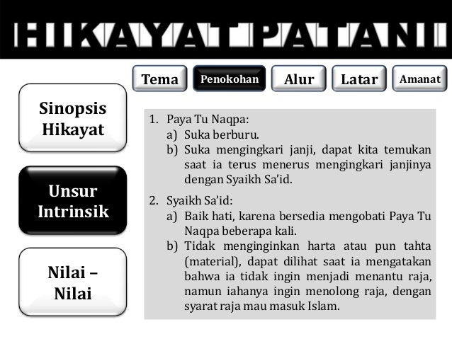 Tugas bahasa indonesia hikayat patani (kelompok 6) Tugas bahasa indonesia hikayat patani (kelompok 6)