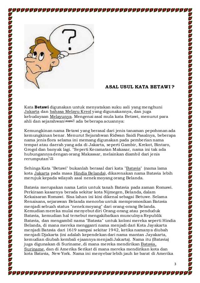 Kata Kata Sindiran Pake Bahasa Betawi