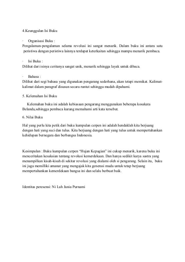 Contoh Cerpen Untuk Tugas Bahasa Indonesia Tulisan