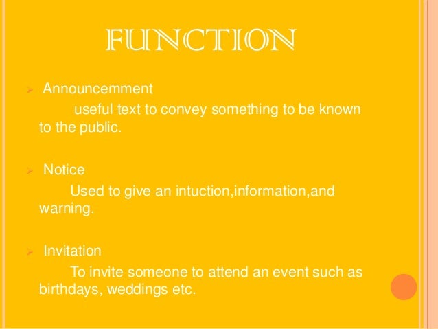 Bahasa Inggris Message And Function
