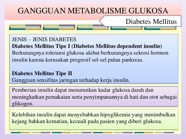 Penyakit Akibat Gangguan Metabolisme Karbohidrat