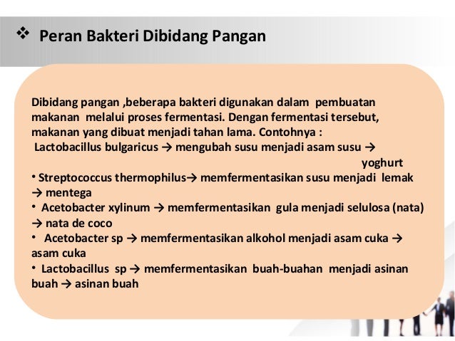 SMAN 1 Depok Biologi Kelompok 5 X MIA 4 "Peran Bakteri 