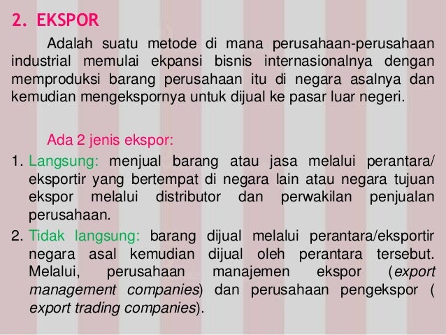 Chapter 3 Business In Global Setting